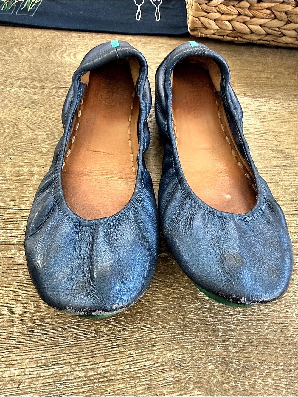 Tieks Ballet Flats Metallic Navy Blue - Picture 3 of 3